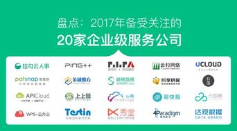 2017年中盤點 20款備受關注的企業服務產品